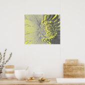 Gele Madeliefjes Kunst Poster (Keuken)