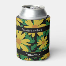 Gele madeliefjes met groene bladeren