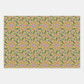 Gele madeliefjes mix in match wrapping inpakpapier vel (Voorkant 3)