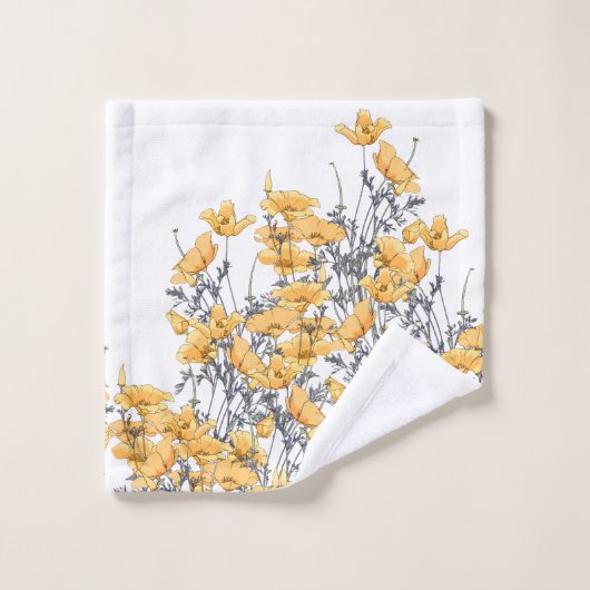 gele maffiaklok bad handdoek (Wasdoekje)