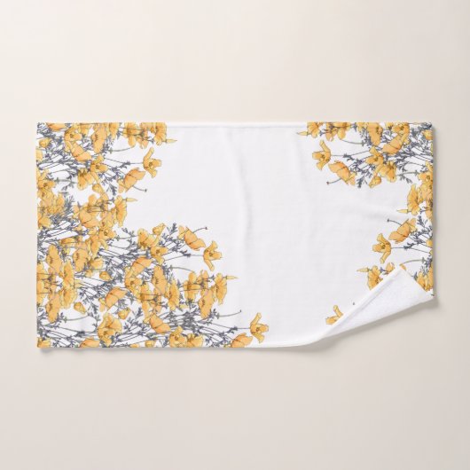 gele maffiaklok bad handdoek (Handdoek)