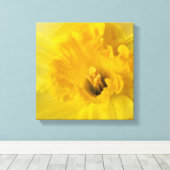 gele maffodil canvas afdruk (Insitu (Houten vloer))
