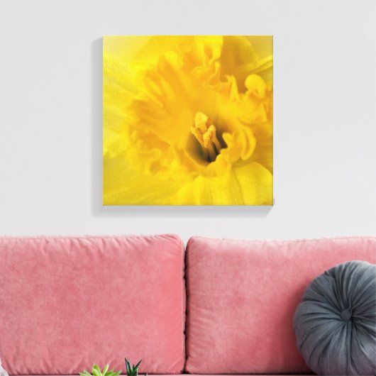 gele maffodil canvas afdruk (Insitu (Woonkamer))