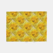 gele maffodil fleece deken (Voorkant (Horizontaal))