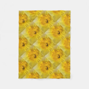 gele maffodil fleece deken