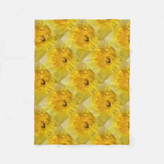 gele maffodil fleece deken (Voorkant)