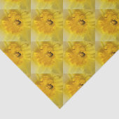 gele maffodil tissuepapier (Detail)