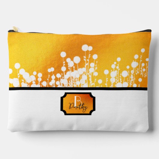 Gele magische bloemen etui (Voorkant)