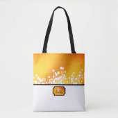Gele magische bloemen tote bag (Voorkant)