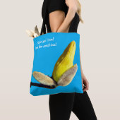 Gele Magnolia Knop Tote Bag (Dichtbij)