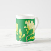 Gele Magnolias op een Bone China Mok (Voorkant rechts)