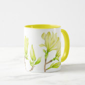 Gele Magnolias op een Combo Mok (W) (Voorkant rechts)