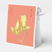 Gele Magnolia's op een forendoos Bedankdoosjes (Achterkant)