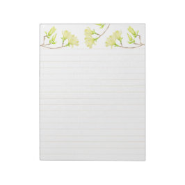 Gele Magnolia's op een groot Notitieblok