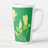 Gele Magnolias op een Grote Latte Mok (Rechts)