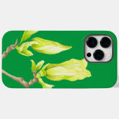 Gele Magnolias op een iPhone Case (Achterkant (horizontaal))