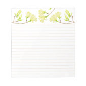 Gele Magnolia's op een middelgroot Notitieblok (Voorkant)