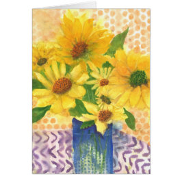 gele maissoorten in blauwe vaas