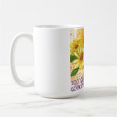 gele maissoorten in blauwe vaas koffiemok (Links)