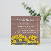 gele maisy bridal douches kaart (Staand voorkant)