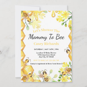 Gele mammie om Baby shower te worden Kaart