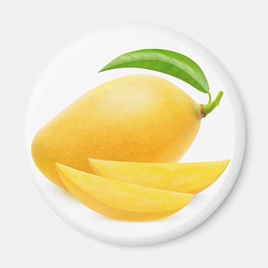 Gele mango knippen magneet (Voorkant)