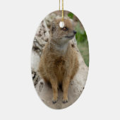 gele mangoest keramisch ornament (Rechts)