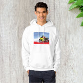Gele Mannen motorfiets Hoodie