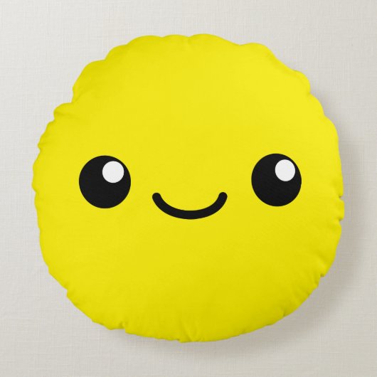 Gele mantie rond kussen (Voorkant)