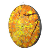 Gele Maple Dart Board Dartbord (Voorkant Rechts)