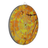 Gele Maple Dart Board Dartbord (Voorkant Links)