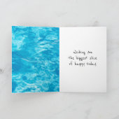 Gele marathedag met zonnebril kaart (Binnen)