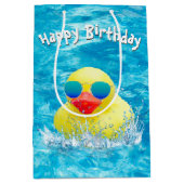 Gele marathedag met zonnebril medium cadeauzakje (Voorkant)