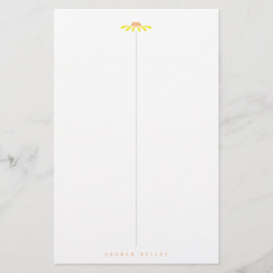 Gele margriet briefpapier
