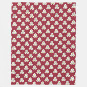 Gele Margriet Fleece Dekbed Deken (Voorkant)