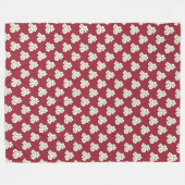 Gele Margriet Fleece Dekbed Deken (Voorkant (Horizontaal))