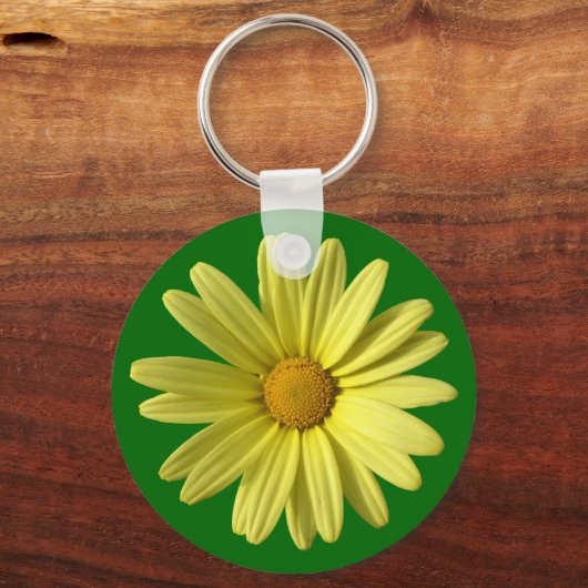 Gele Margriet Sleutelhanger (Voorkant)