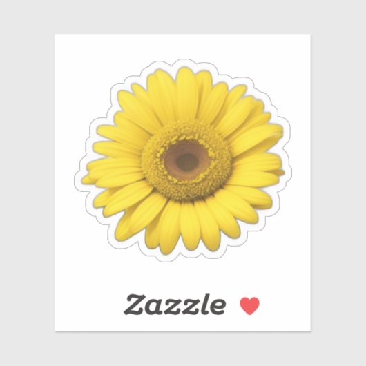 Gele Margrietblaadjes Sticker (Vel)