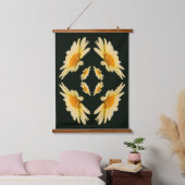 Gele Marguerite Bloem Close-up Abstract Hangend Wandkleed (Slaapkamer)