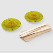  gele marguerite handwaaier (Niet-gemonteerd)