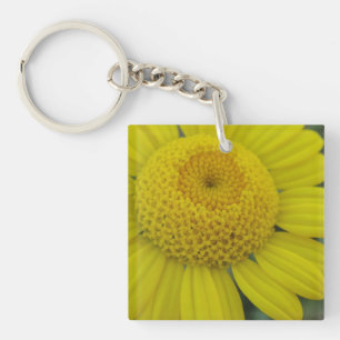  gele marguerite sleutelhanger
