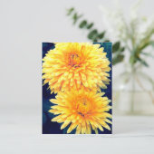 Gele marigold briefkaart (Staand voorkant)