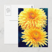 Gele marigold briefkaart (Voorkant / Achterkant)