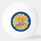 Gele marigold Flower Dart Board Ping Pong Paddle Pingpongbal (Voorkant)