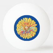 Gele marigold Flower Dart Board Ping Pong Paddle Pingpongbal (Achterkant)