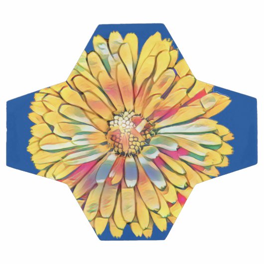 Gele marigold Flower Dart Board Ping Pong Paddle Voetbal (Enkel)