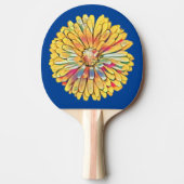 Gele marigold Flower Dart Board Tafeltennisbatje (Voorkant)