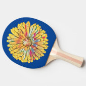 Gele marigold Flower Dart Board Tafeltennisbatje (Zijkant)