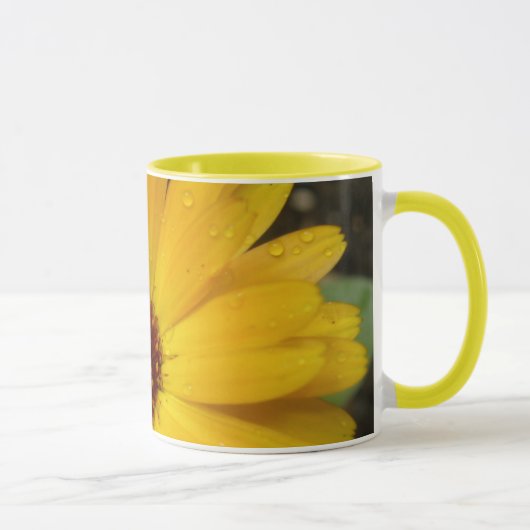 Gele Marigold Macro Mok (Rechts)