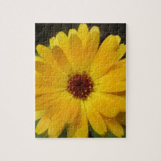Gele marigold Macro Puzzle Legpuzzel (Verticaal)